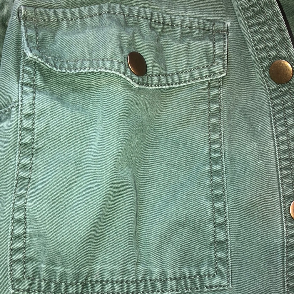 Army green jean jacket - Picture 4 of 4
